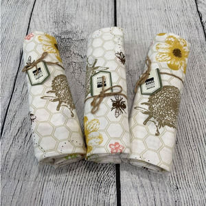 lot of 3 Now Designs Danica Kitchen Towel 18x26” Pastel Spring Bugs B10